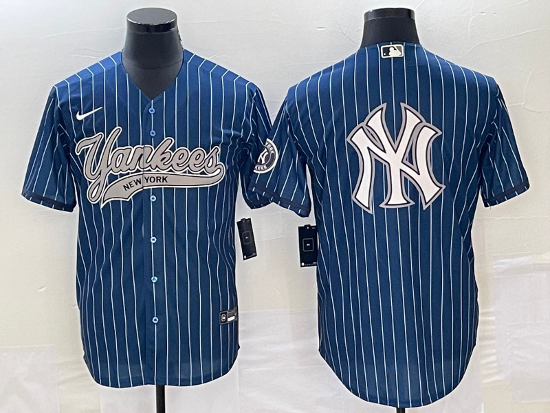 Men's New York Yankees Blue Jersey Joint Edition